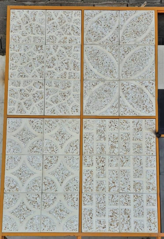 موزاییک پرسی لیمویی حیاطی