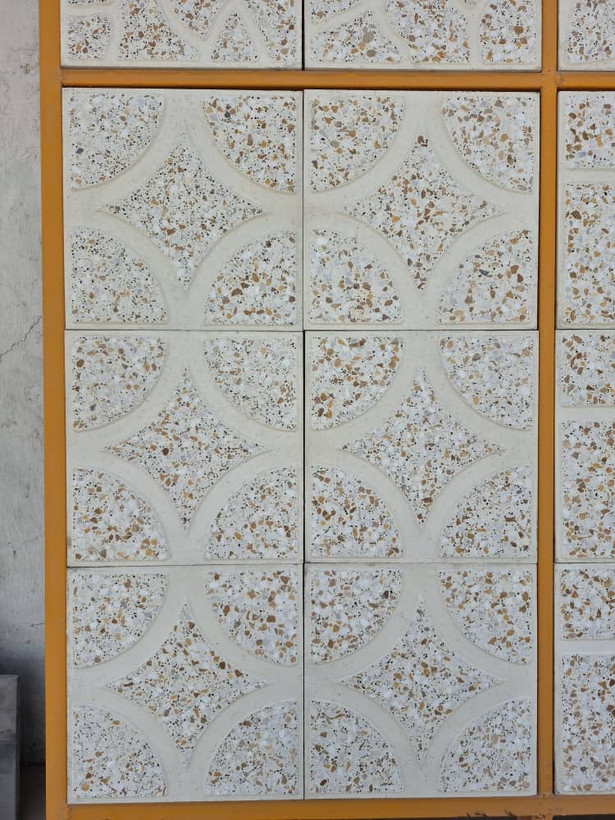 موزاییک پرسی لیمویی حیاطی