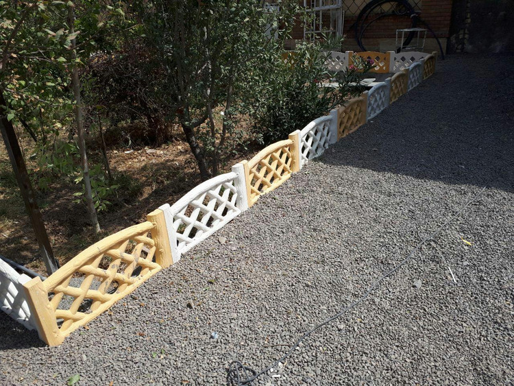 نرده پلیمری طرح حصیری