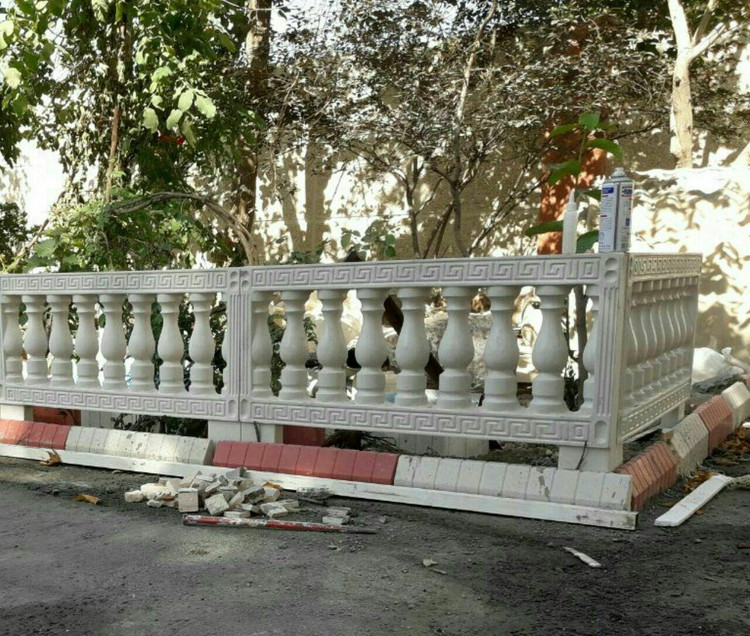 نرده پلیمری طرح صراحی تمام میلگرد