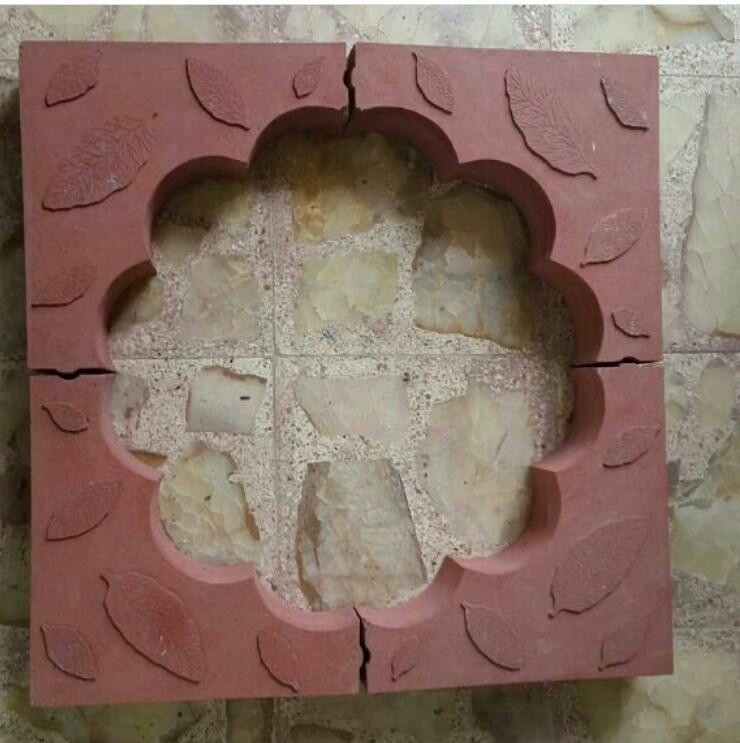 جدول باغچه قرمز پلیمری